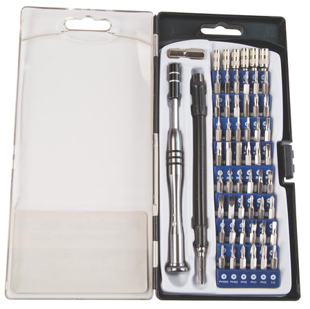 Wheeler 58-Piece Micro Screwdriver Set for Firearms and Optics, Chrome Plated Steel