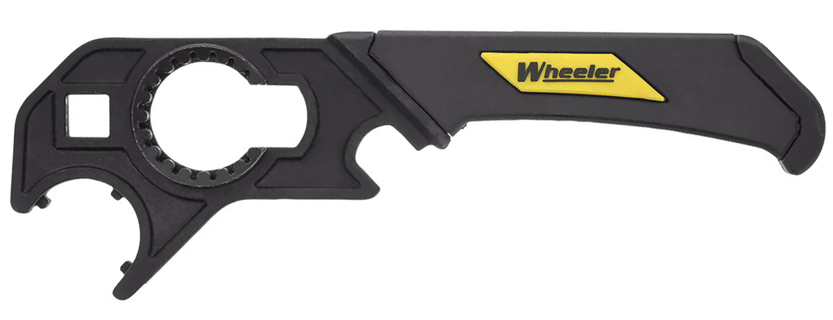 Wheeler Delta Series AR Armorer's Wrench with Torque Markings, Black/Yellow Steel