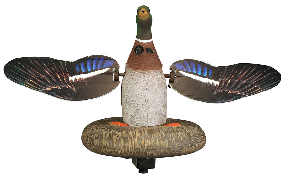 Higdon Outdoors 53072 XS Floating Flasher Mallard Drake Waterfowl Decoy Multi-Color w/ Remote Compatibility
