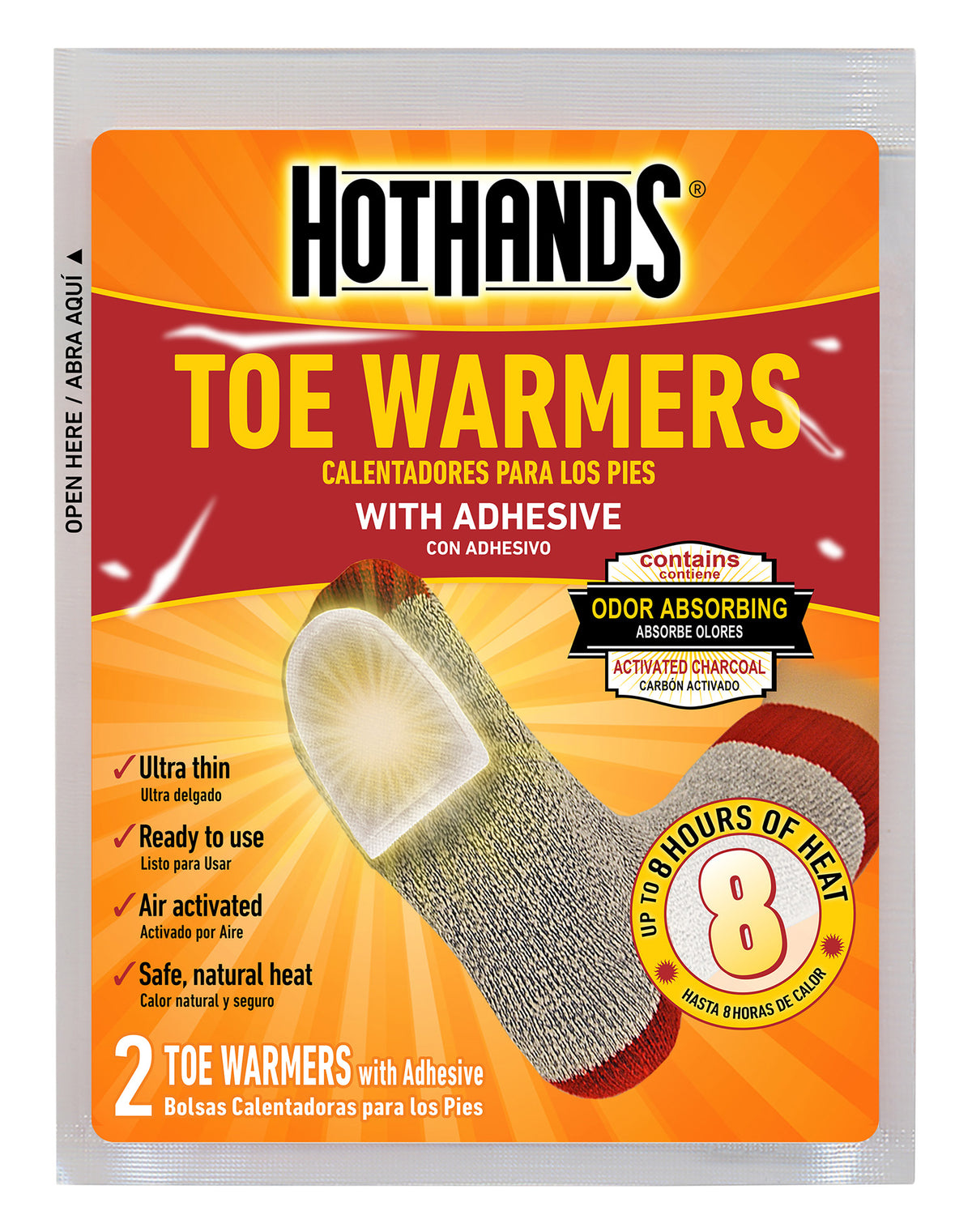 HotHands TT240U Air-Activated Disposable Toe Warmers 40 Pair
