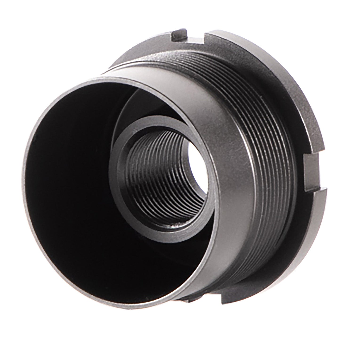 Dead Air DA410 Ghost Wolfman Wolf-9SD Silencer Fixed Mount 1/2"-28 Thread Black Cerakote
