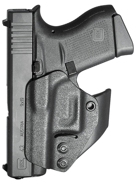 Mission First Tactical H2GL43AIWBM Glock 42/43/43X/48 Ambidextrous Black Polymer IWB Minimalist Holster