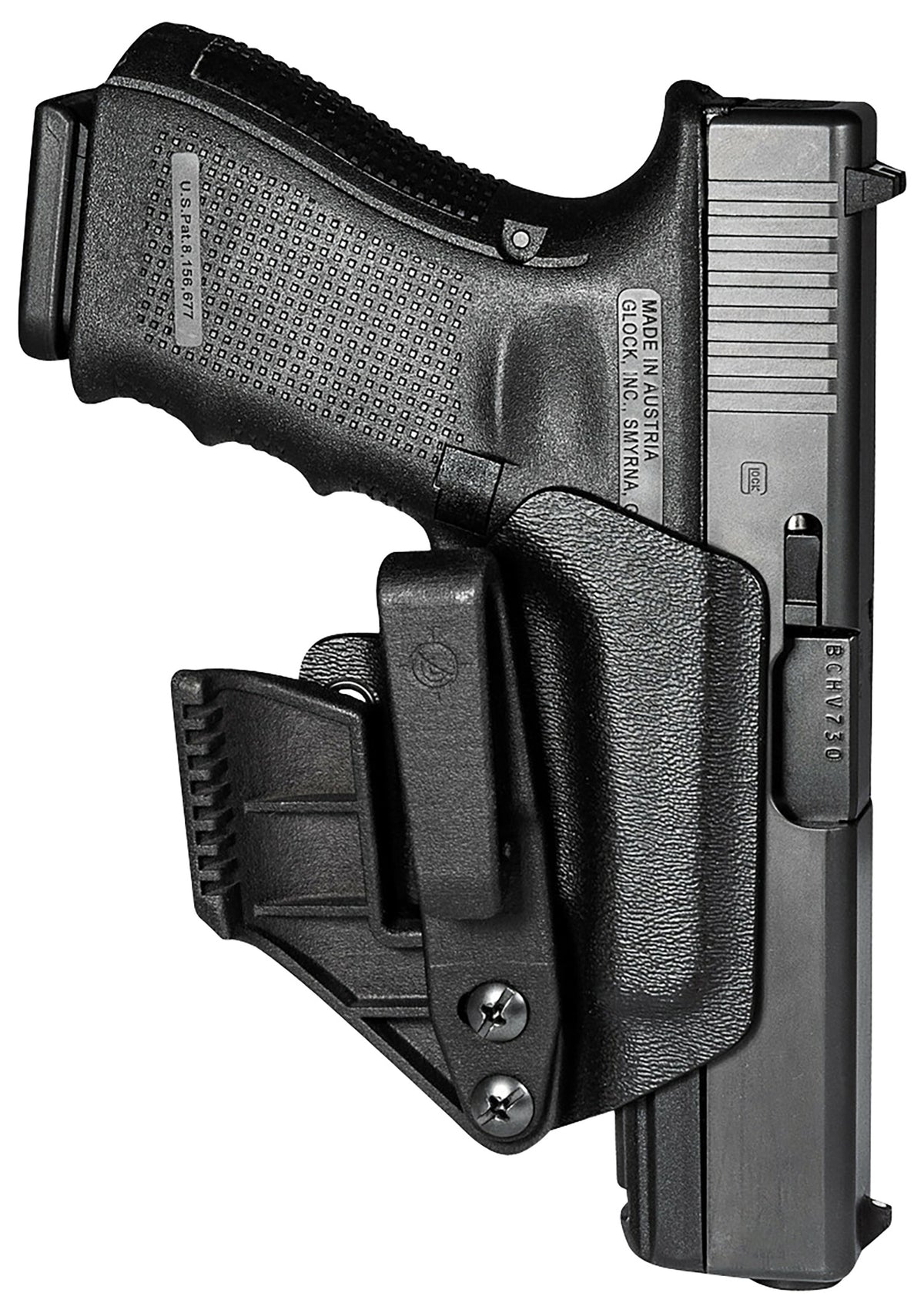 Mission First Tactical H2GL940AIWBM Glock 19/22/26/33 Ambidextrous Black Polymer IWB Minimalist Holster