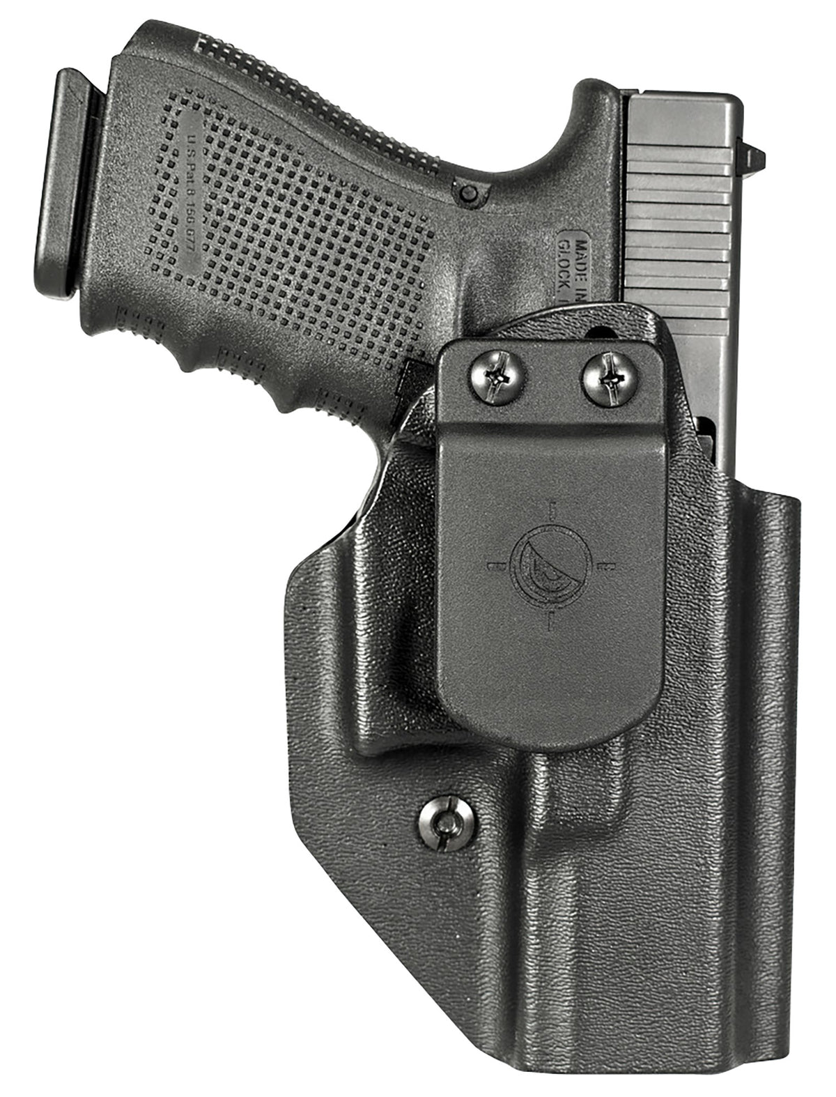 Mission First Tactical Ambidextrous IWB Appendix Holster Black Polymer for Glock 19 23 44 Belt Clip
