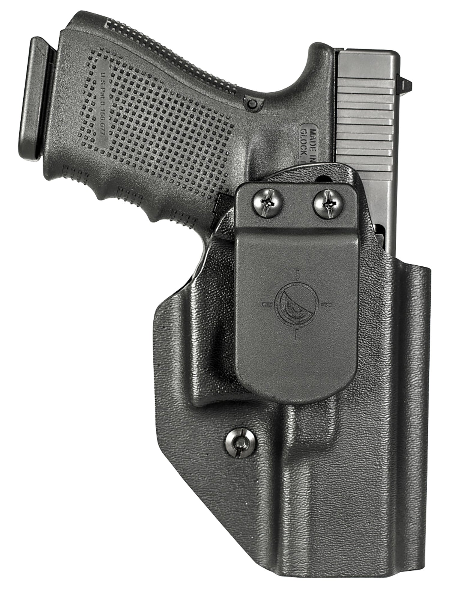 Mission First Tactical Ambidextrous IWB Appendix Holster Black Polymer for Glock 19 23 44 Belt Clip