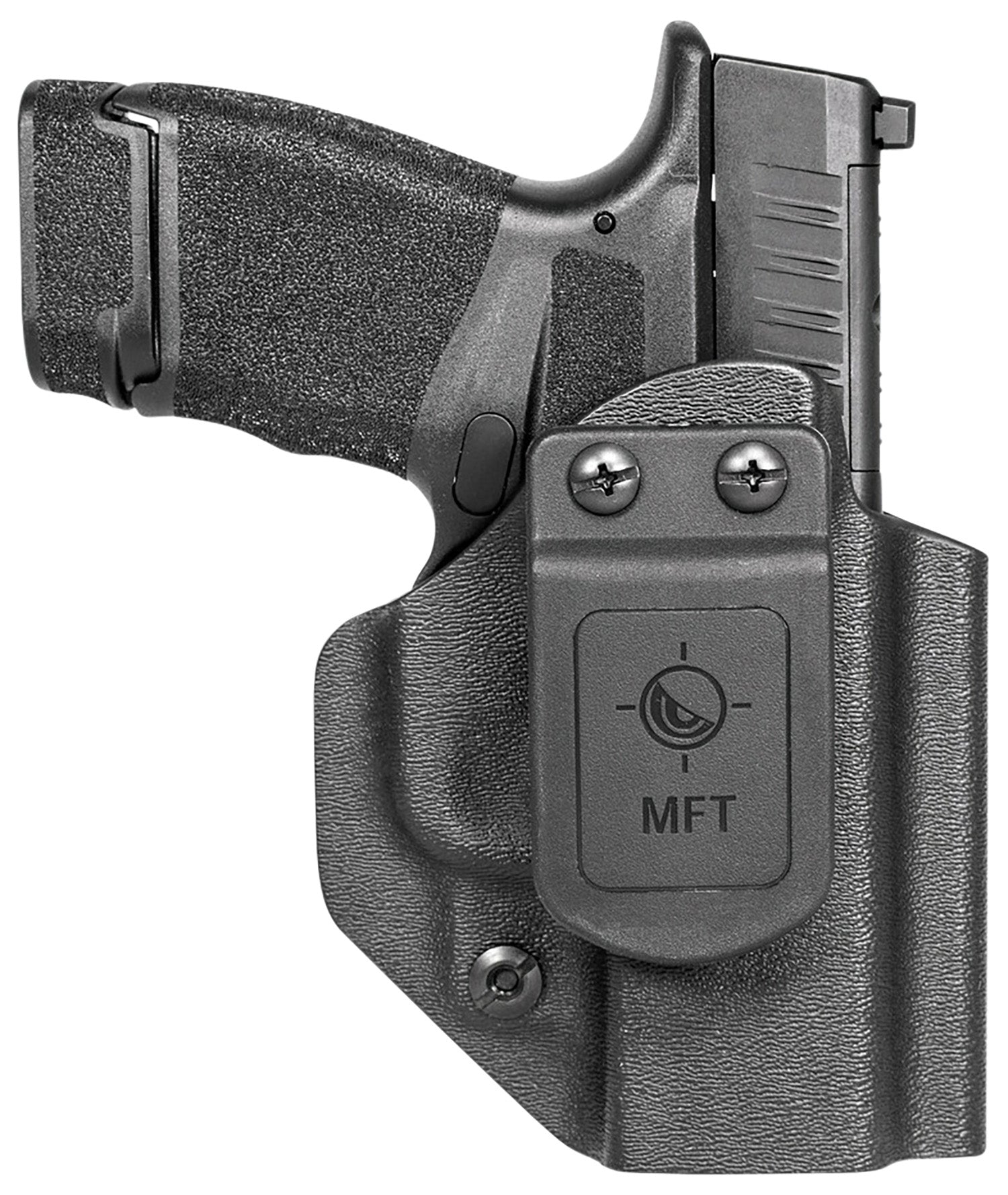 Mission First Tactical Ambidextrous Appendix Holster Black Polymer for Springfield Armory Hellcat Micro-Compact 9mm