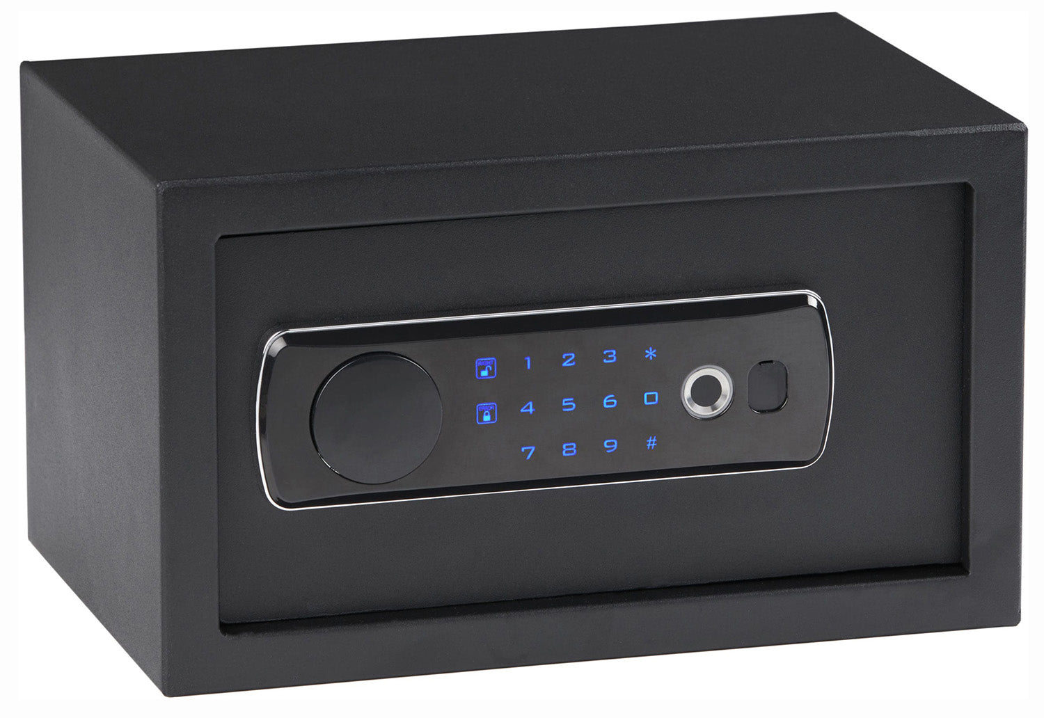 Bulldog BD5010 Duo Digital/Biometric Pistol Vault with LED Keypad Black Powder Coat Steel 1-Handgun Capacity