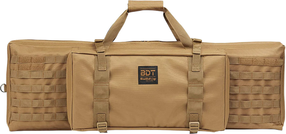 Bulldog BDT3038T 38-Inch Tan Nylon Tactical Single Rifle Bag Velcro Ties
