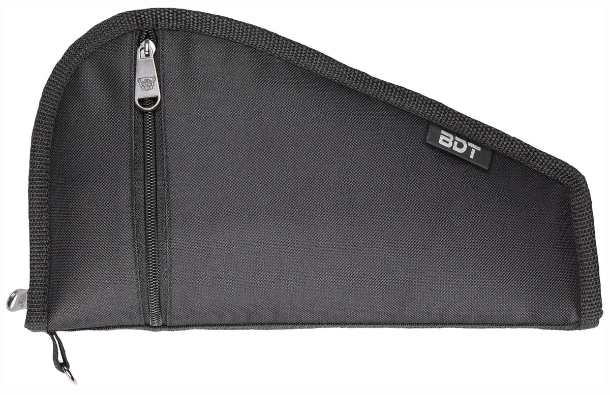 Bulldog BDT619B 9-Inch Black Nylon Deluxe Pistol Case with Accessory Pocket and Barrel Sleeve