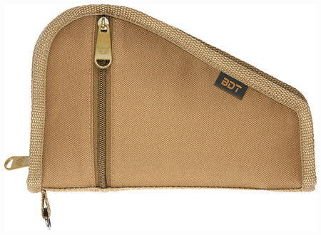 Bulldog BDT619T 9-Inch Tan Nylon Deluxe Pistol Case with Accessory Pocket and Barrel Sleeve