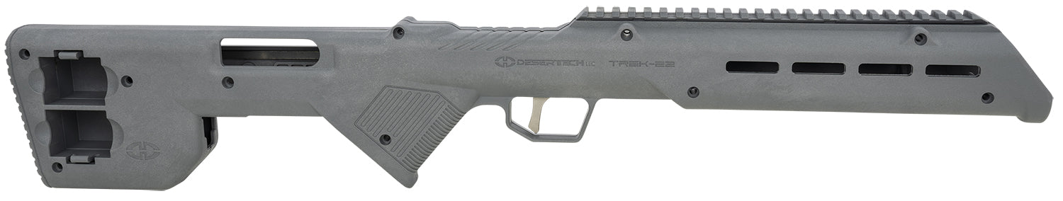 Desert Tech Trek-22 Gray Bullpup Chassis System Ruger 10/22 Synthetic M-LOK 26.75" OAL