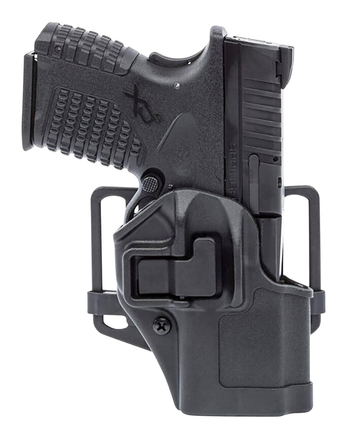 Blackhawk Serpa CQC Outside Waistband Size 76 Black Polymer Holster Fits Glock 48 w/wo Rail Right Hand
