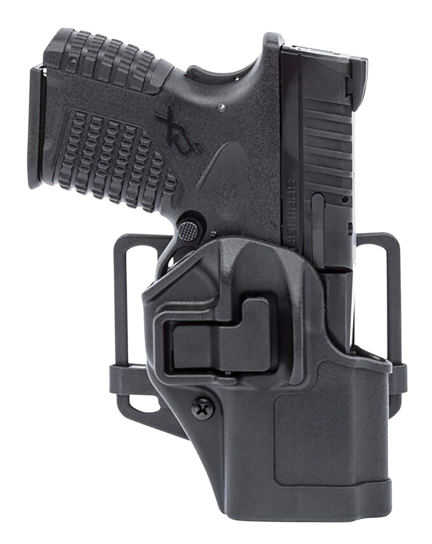Blackhawk Serpa CQC Outside Waistband Size 76 Black Polymer Holster Fits Glock 48 w/wo Rail Right Hand