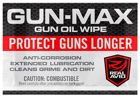 Real Avid Gun-Max 25 Count Oil Wipes Individually Packaged Rust Protection