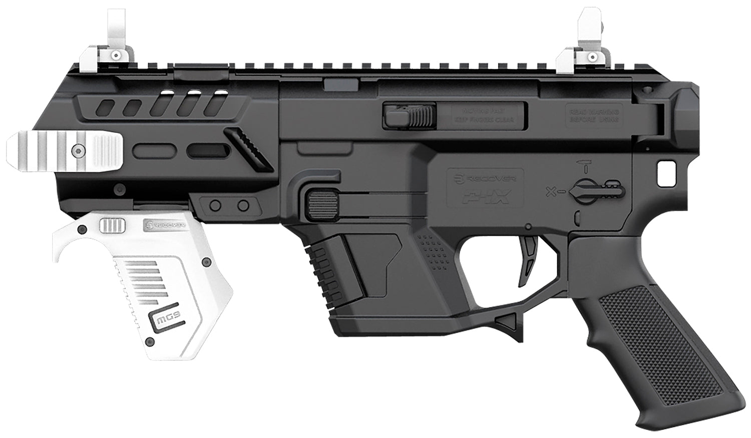 Recover Tactical P-IX AR Platform Chassis for Glock Pistols Black Finish