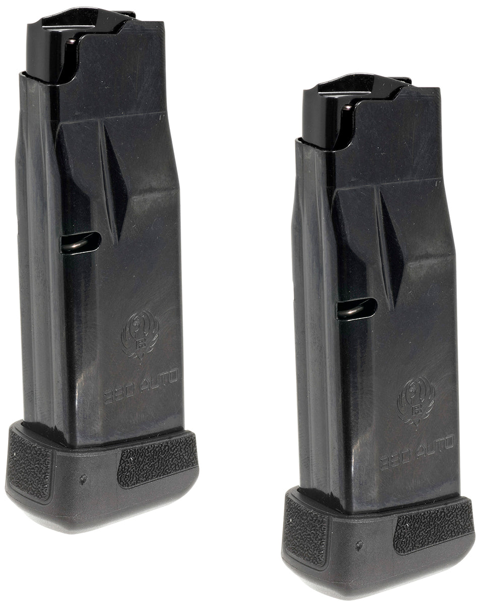 Ruger 90736 .380 ACP 12rd LCP Max Blued Steel Factory Magazine 2-Pack