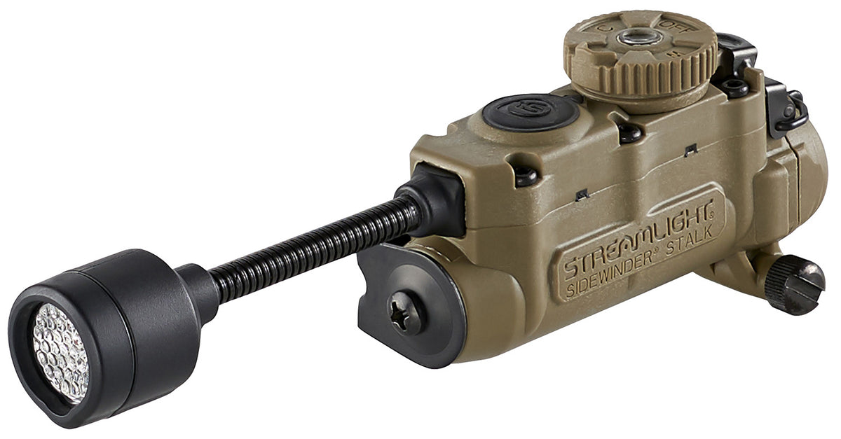 Streamlight Sidewinder Stalk Multi-Fuel Helmet Tactical Light Coyote with Arc Rail Mount