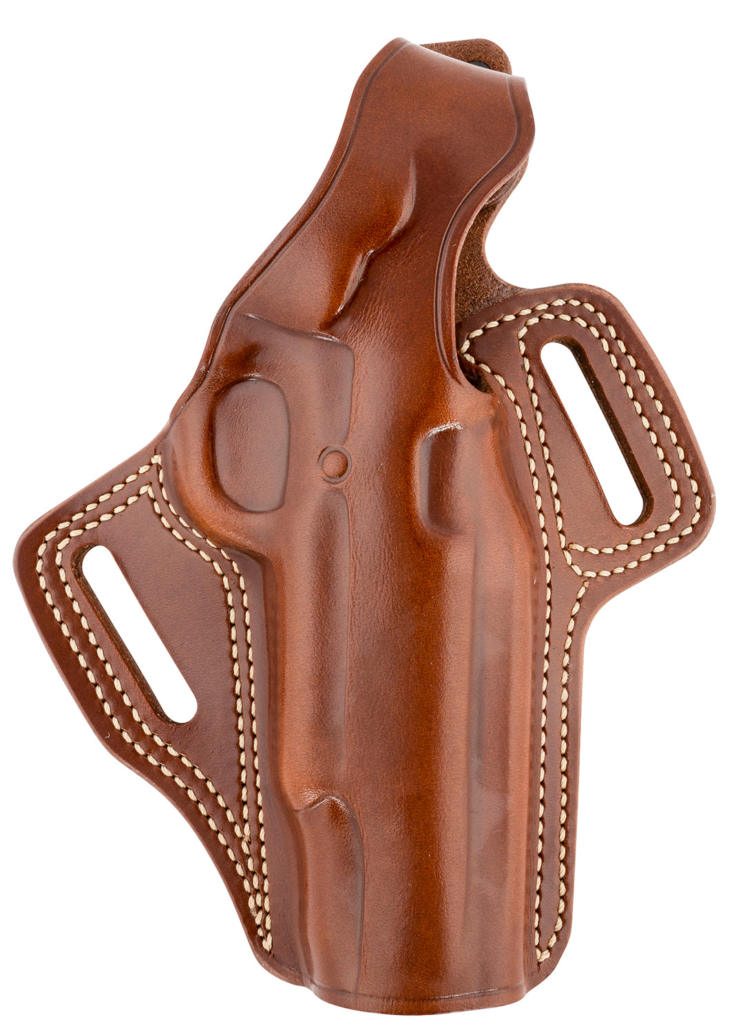 Galco FL212R Fletch High Ride OWB Tan Leather Holster Fits 1911 Right Hand