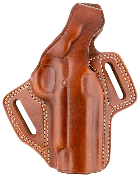 Galco FL266R Fletch High Ride OWB Tan Leather Holster for Commander-Size 1911 Right Hand