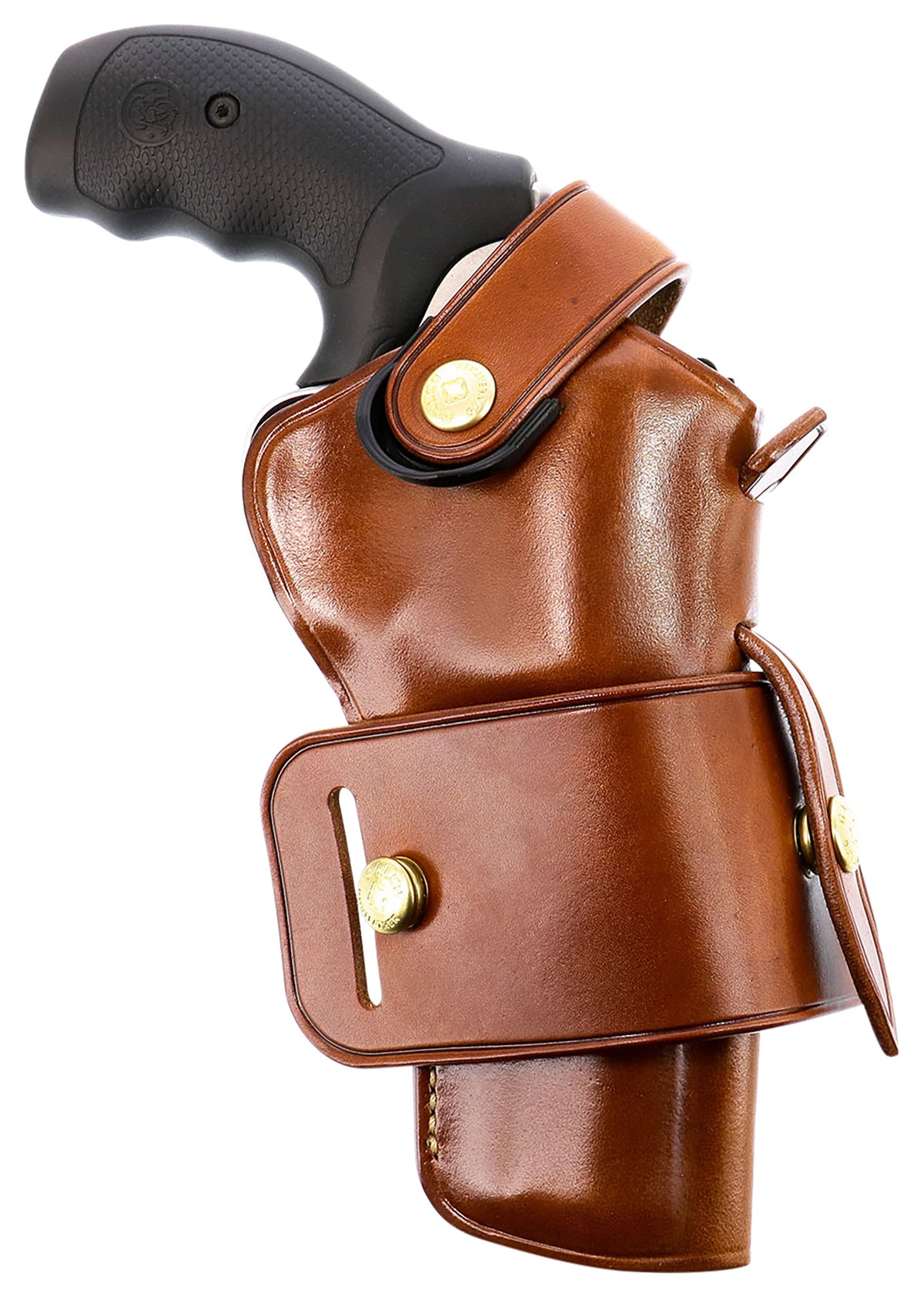 Galco WG2104 WheelGunner 2.0 Ambidextrous OWB Tan Leather Holster Fits S&W L-Frame / Ruger Security-Six 4"