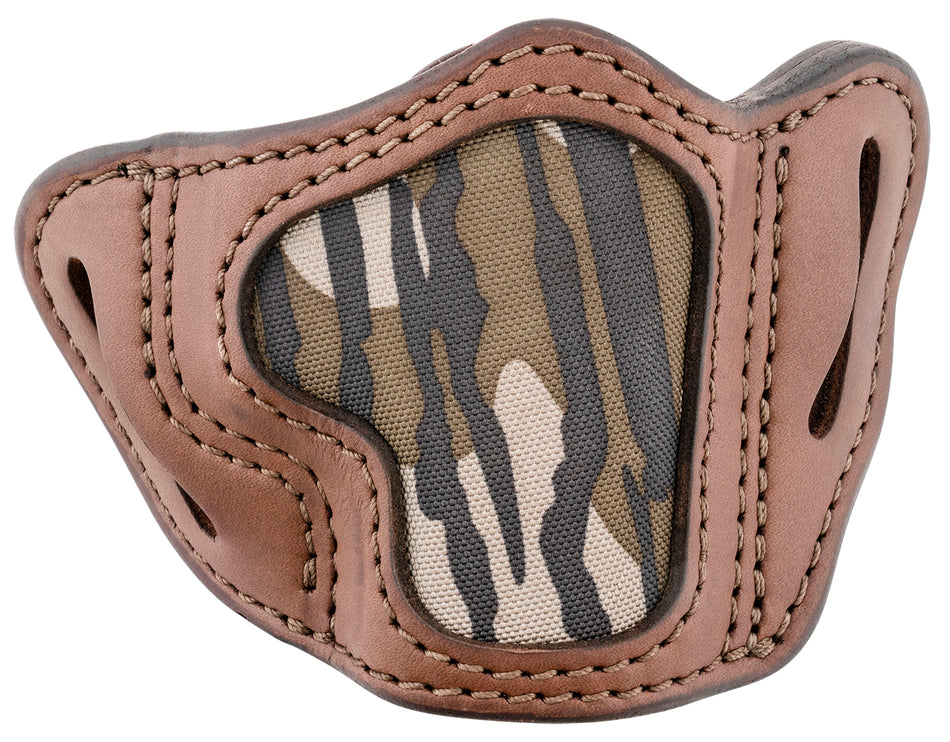 1791 Gunleather Mossy Oak OR-BHC Optic Ready OWB Compact Holster Brown Leather - Sig P365/Glock 43 RH
