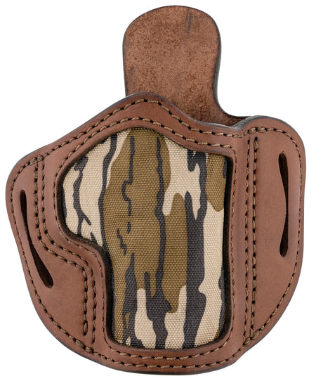 1791 Gunleather Mossy Oak OR-BH2.1 Optic Ready OWB Holster Brown Leather - Glock 17/S&W Shield RH