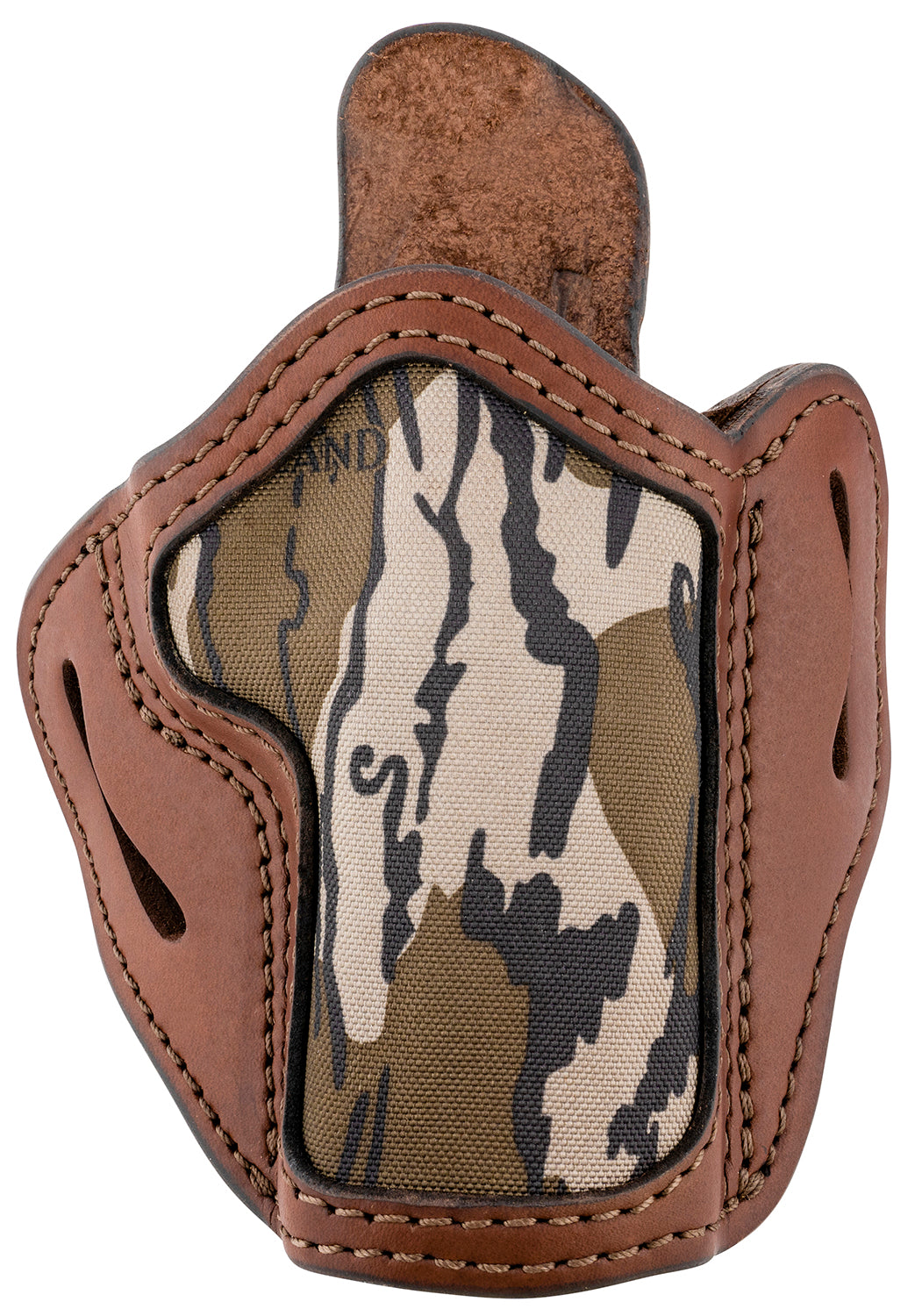 1791 Gunleather Mossy Oak OR-BH2.4 Optic Ready OWB Holster Brown Leather - Sig P320/Springfield XD-M