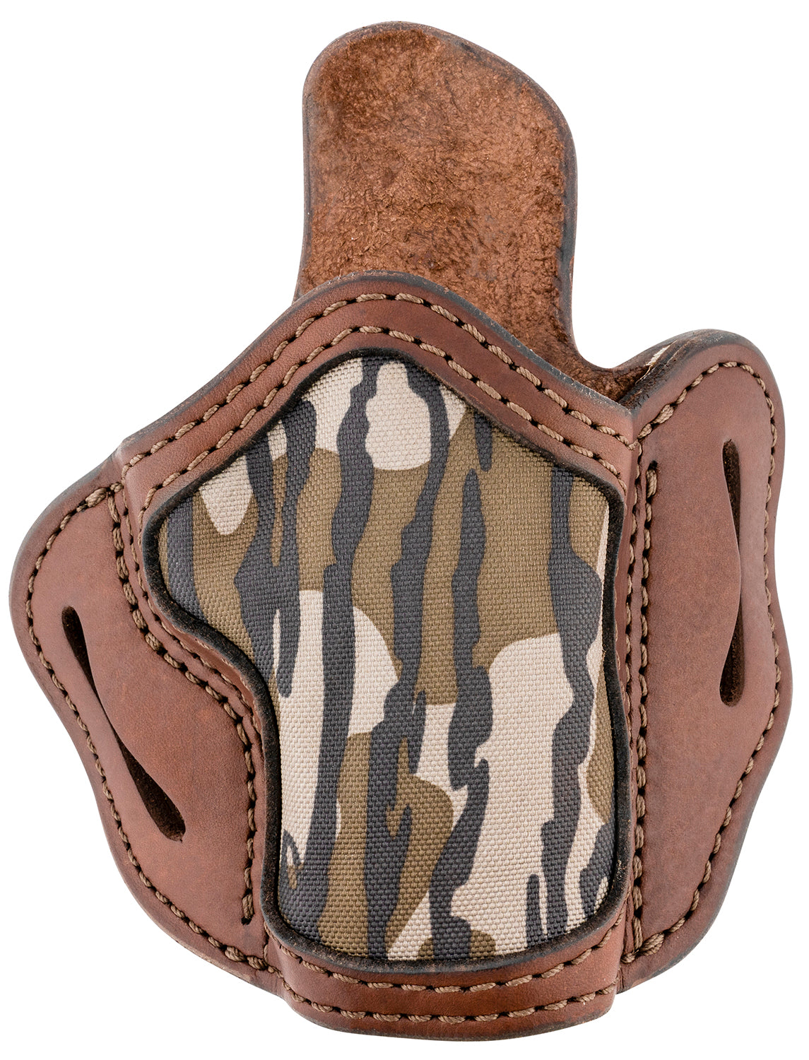 1791 Gunleather Mossy Oak OR-BH2.4S Optic Ready OWB Holster Brown Leather - FN 509/H&K VP9SK RH