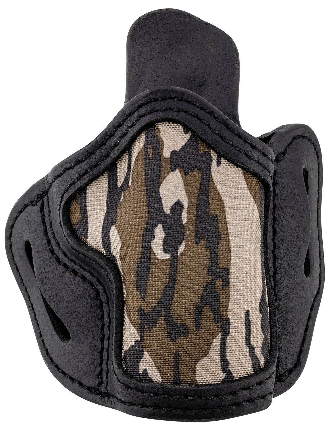 1791 Gunleather OR-BH2.4S Optic Ready OWB Holster Mossy Oak/Stealth Black Leather - FN 509/XD-M/VP9SK RH