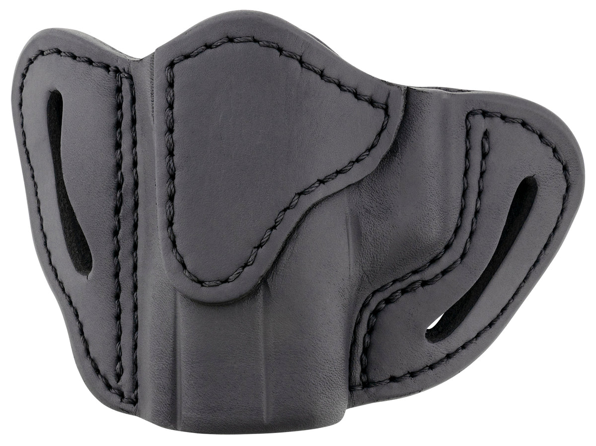 1791 Gunleather ORBHCSBLL BHC Optic Ready Compact Belt Holster Stealth Black Leather, Left Hand - Fits Glock 43 and Sig P365