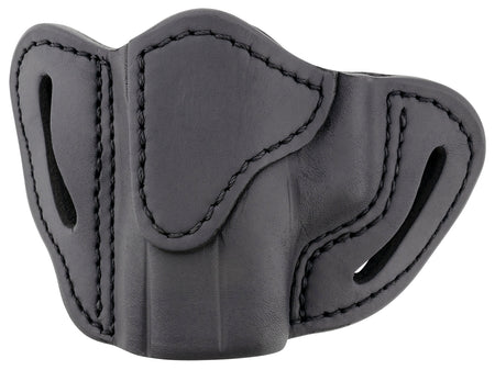 1791 Gunleather ORBHCSBLL BHC Optic Ready Compact Belt Holster Stealth Black Leather, Left Hand - Fits Glock 43 and Sig P365