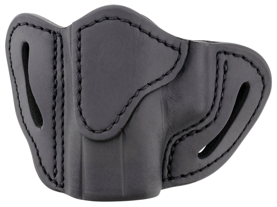 1791 Gunleather ORBHCSBLL BHC Optic Ready Compact Belt Holster Stealth Black Leather, Left Hand - Fits Glock 43 and Sig P365