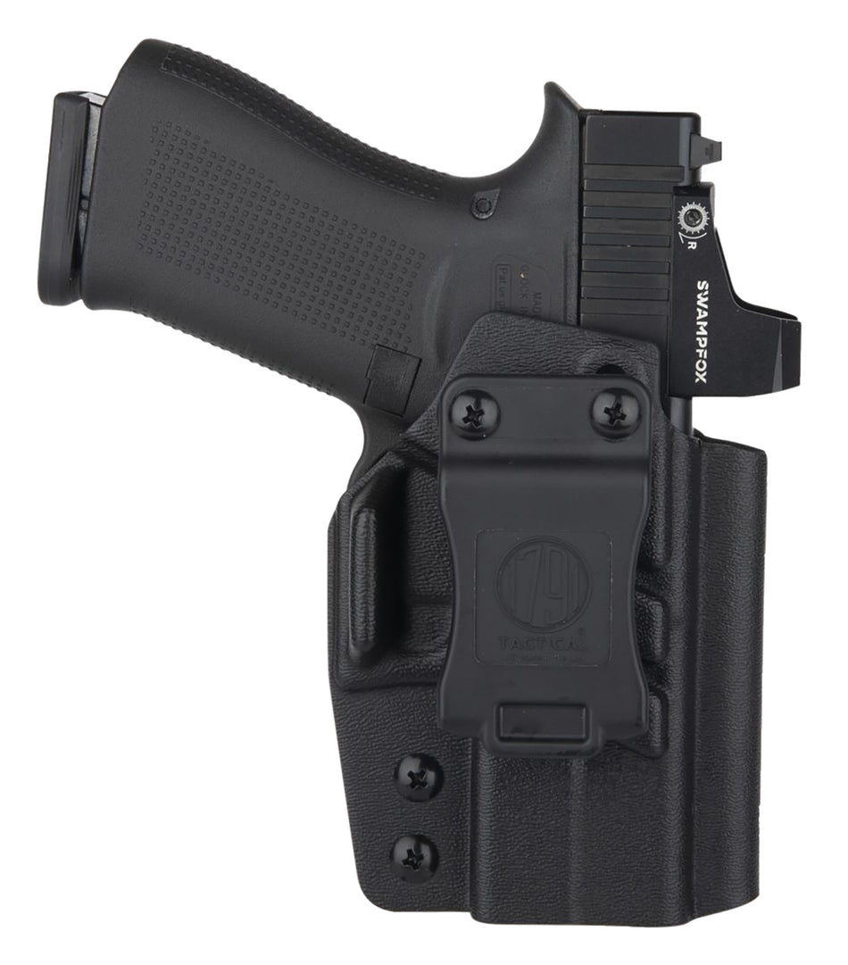 1791 Gunleather Tactical Kydex IWB Holster with Belt Clip, Black, Left Hand - Glock 43/43X/43X MOS/48 Compatible