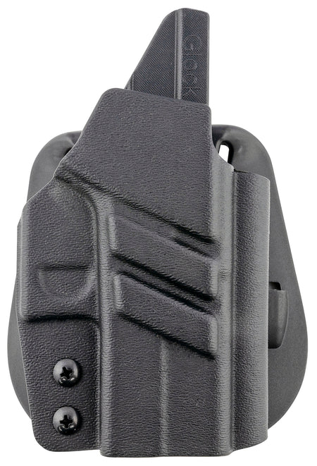 1791 Gunleather Tactical Kydex OWB Paddle Holster, Black, Right Hand - Glock 43/43X/43X MOS/48 MOS Compatible