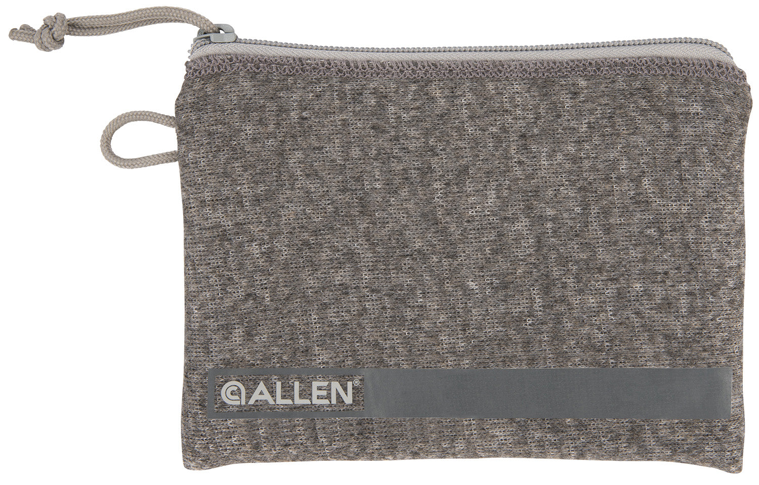 Allen 3625 Gray Pistol Storage Pouch with Fleece Lining, ID Label & Lockable Zippers for Compact Handguns
