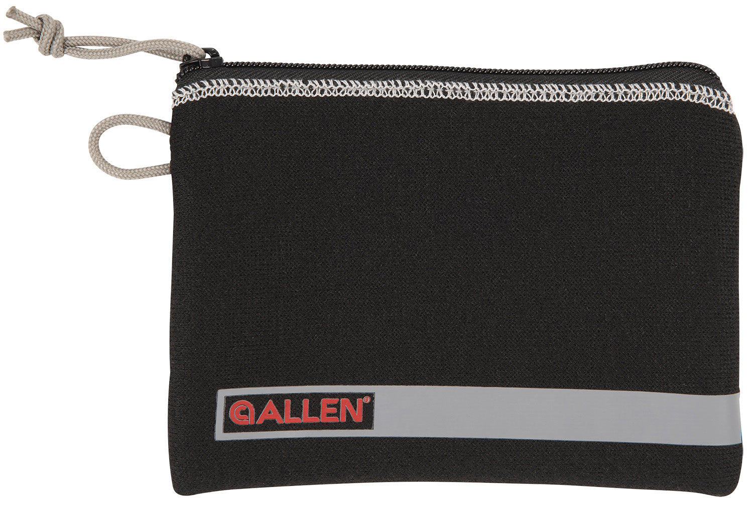 Allen 3626 Black Pistol Storage Pouch with Fleece Lining, ID Label & Lockable Zippers for Compact Handguns