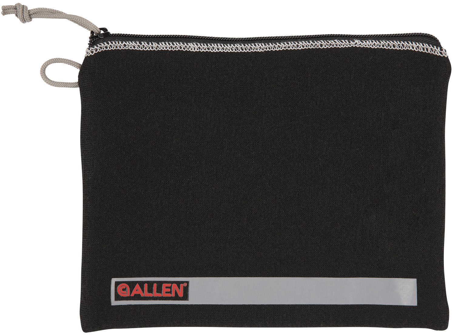 Allen 3628 Black Full-Size Pistol Storage Pouch Fleece Lined with Lockable Zippers & ID Label