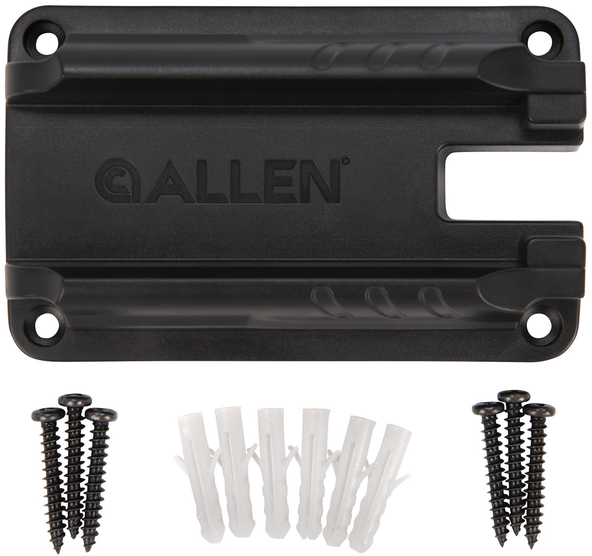 Allen 5648 Rare-Earth Magnet Rail Handgun Holder Black Metal Holds 1