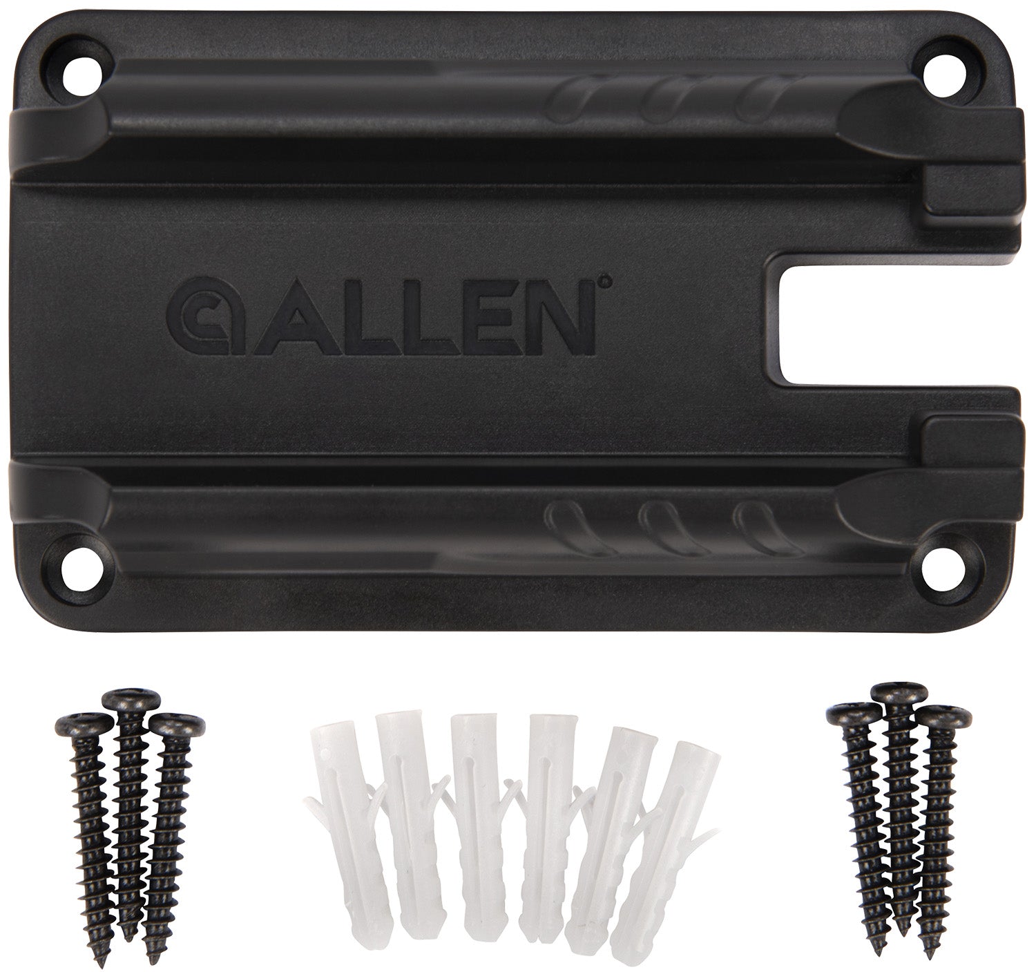 Allen 5648 Rare-Earth Magnet Rail Handgun Holder Black Metal Holds 1
