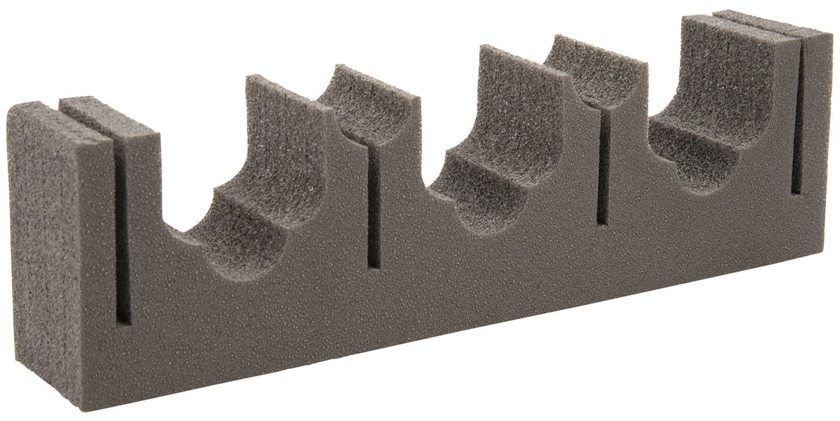 Allen 5658 Magnetic 3-Gun Firearm and Fishing Rod Holder Black Metal with Foam