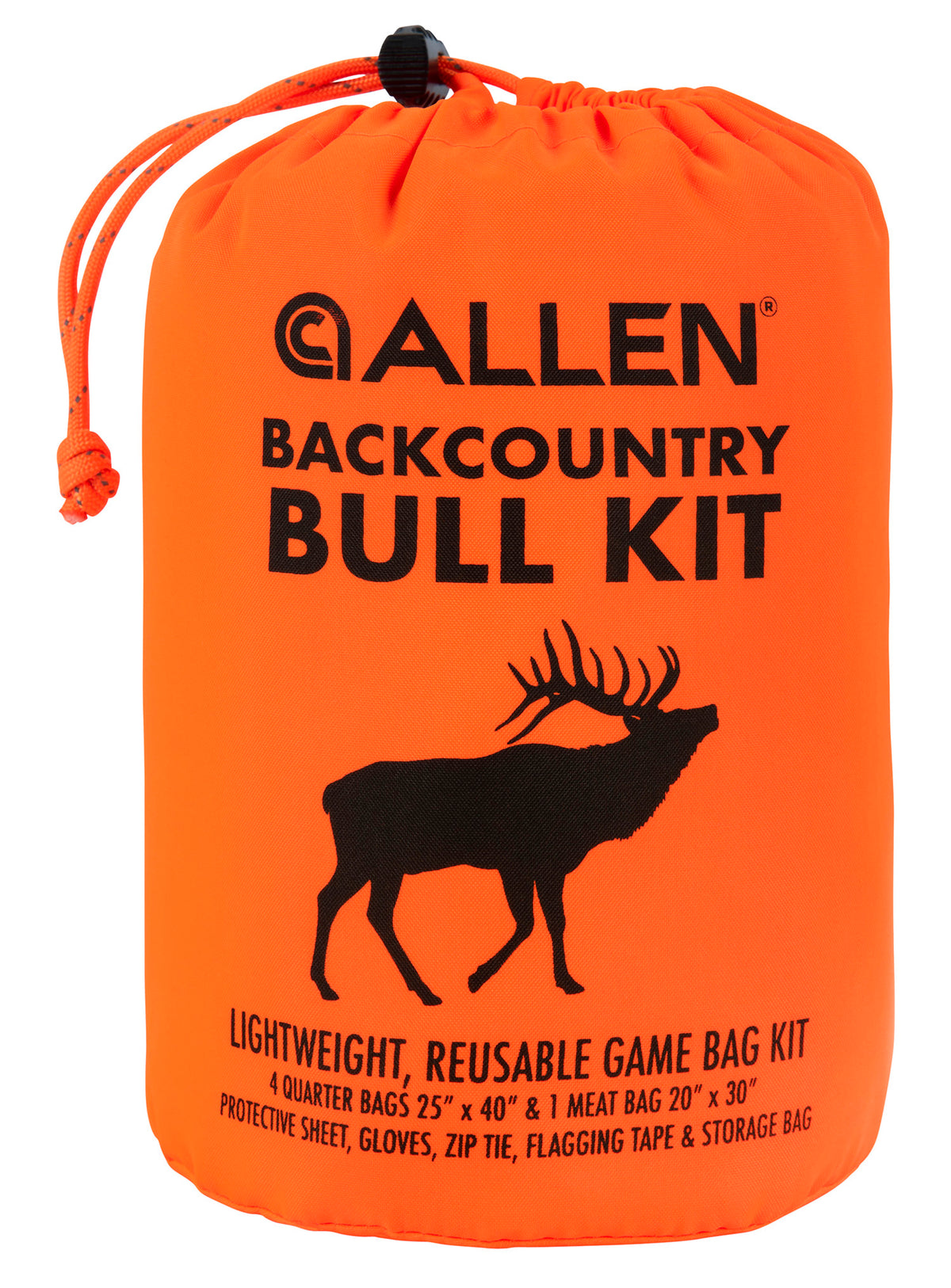 Allen BackCountry Bull Kit 6589 Orange Polyester Elk Quartering Game Bag Set