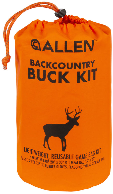 Allen 6599 BackCountry Buck Game Processing Kit Orange Polyester with Bags and Gloves