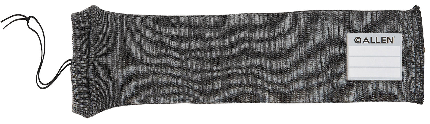 Allen 13170 14" Stretch Knit Gun Sock Gray Silicone Treatment for Handguns with ID Label