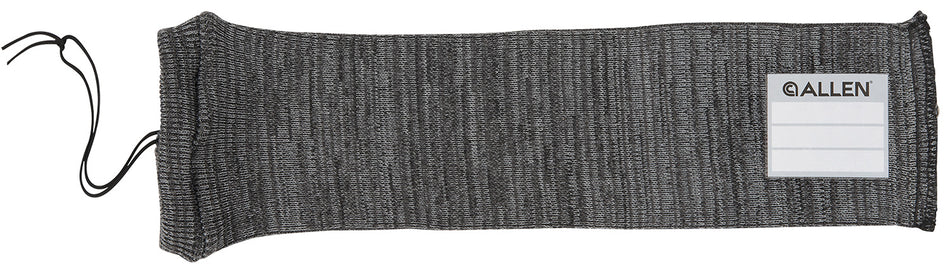 Allen 13170 14" Stretch Knit Gun Sock Gray Silicone Treatment for Handguns with ID Label