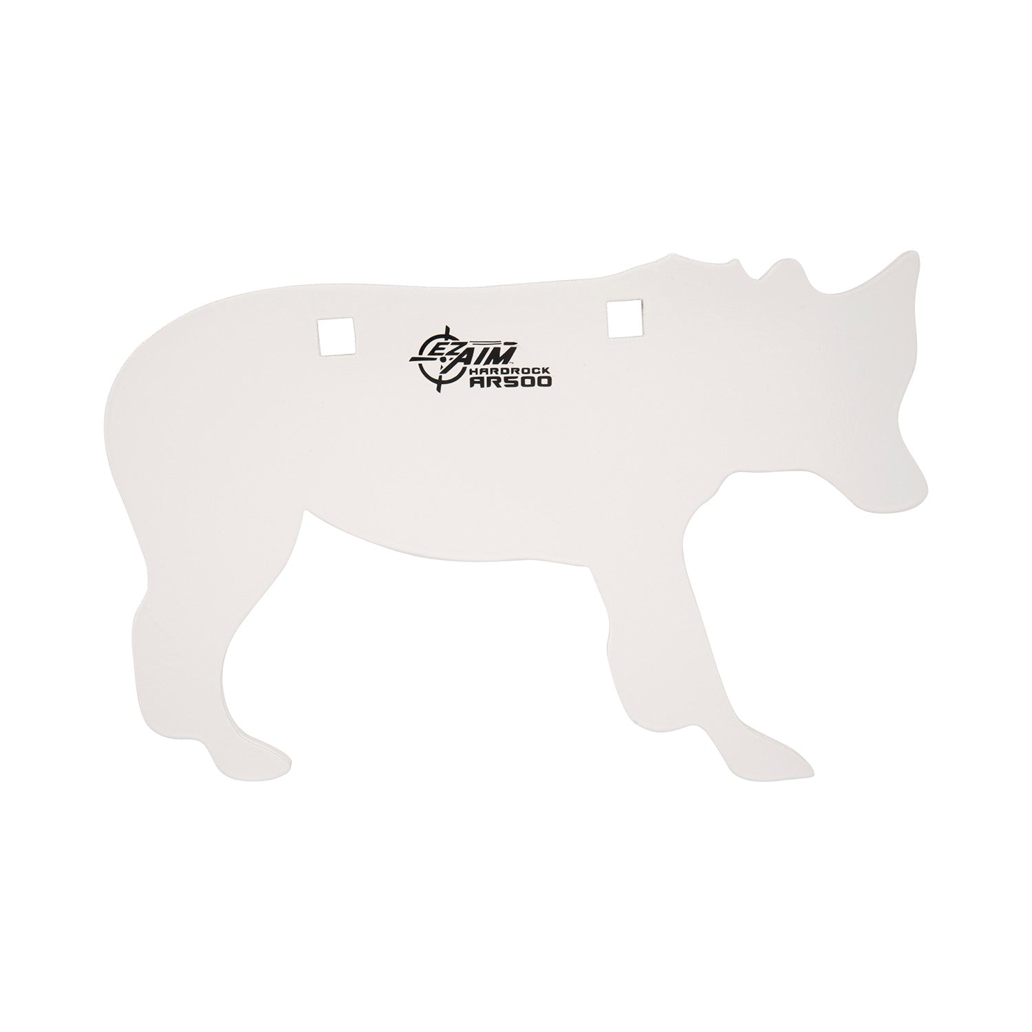 EZ-Aim 15574 White AR500 Steel Coyote Silhouette Target, 0.38" Thickness