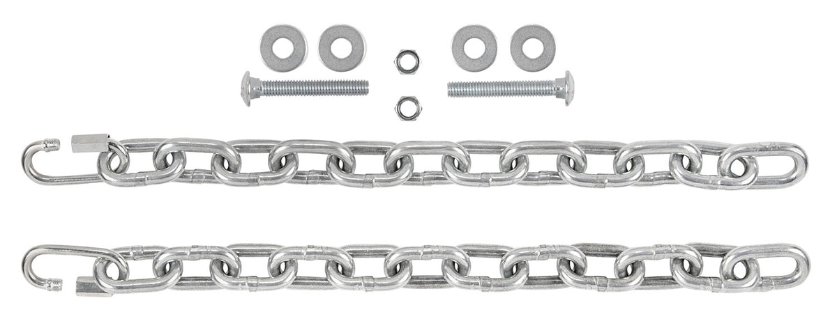 EZ-Aim Steel Gong Hanging Chain Kit, 7", with Clips, Bolts & Washers, 2 Per Pack