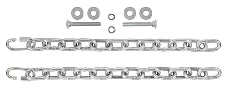 EZ-Aim Steel Gong Hanging Chain Kit, 7", with Clips, Bolts & Washers, 2 Per Pack