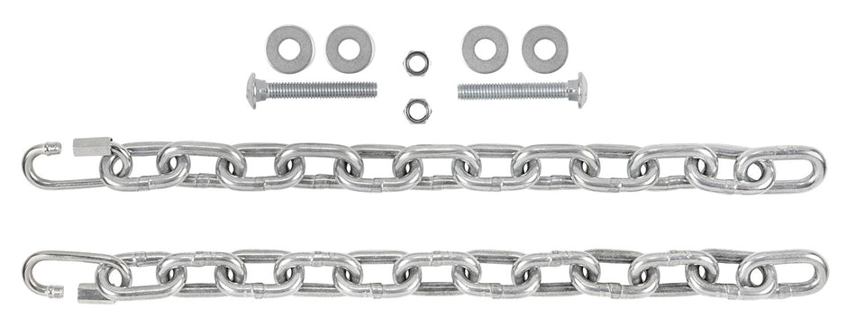 EZ-Aim Steel Gong Hanging Chain Kit, 7", with Clips, Bolts & Washers, 2 Per Pack
