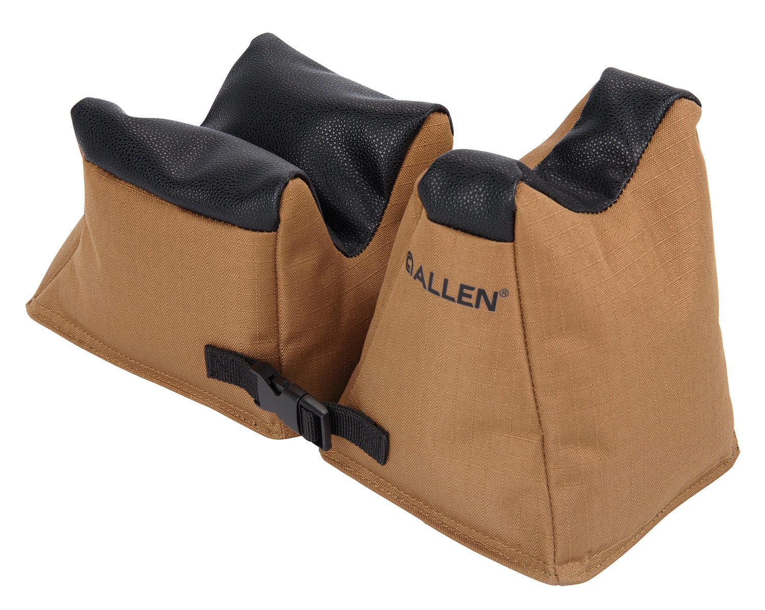 Allen 18411 X-Focus Shooting Rest Combo Prefilled Front Rear Bag Coyote Black Tacky Grip Bottom