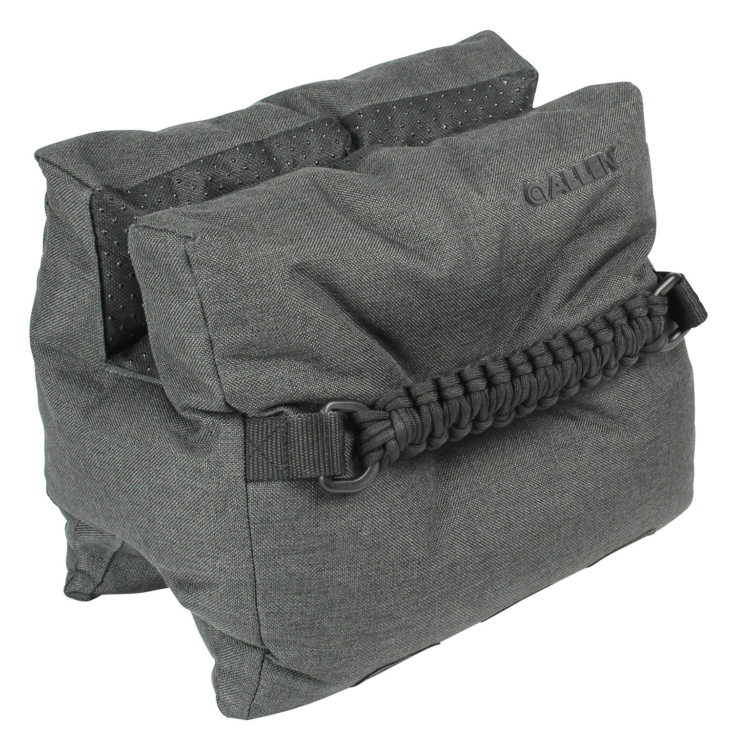 Allen 18416 Eliminator Front Rest Prefilled Bag Gray Ripstop Polyester with Integrated Cartridge Carrier